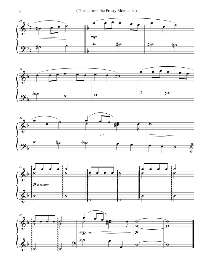Winter Piano (original piano solos) Piano Solo scores gallery preview page 6