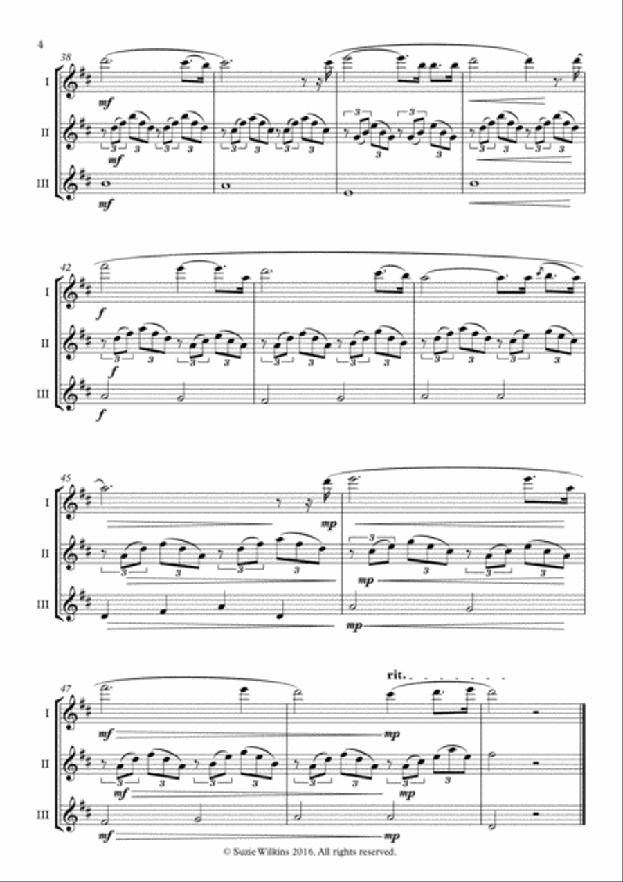 O Holy Night for Flute Trio Flute Trio scores gallery preview page 4