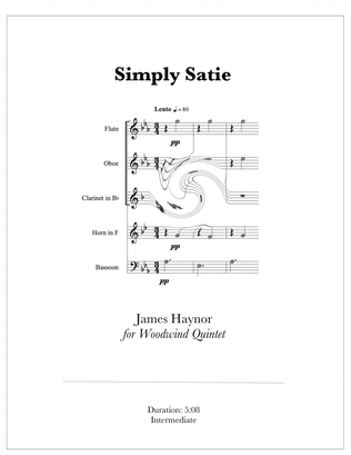 Simply Satie for Woodwind Quintet