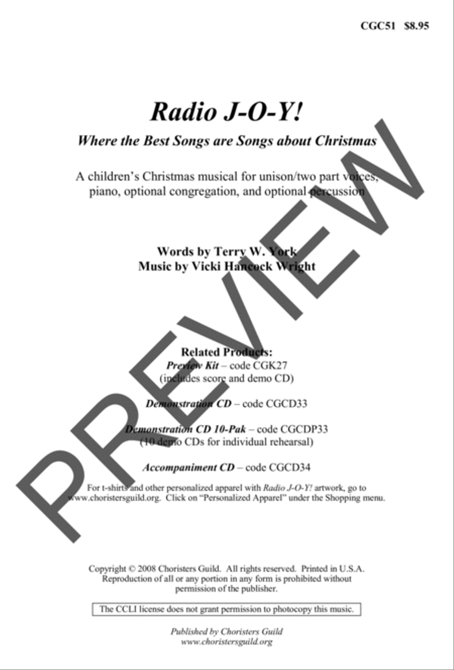 Radio JOY Preview Kit (Score & CD) CD scores gallery preview page 2