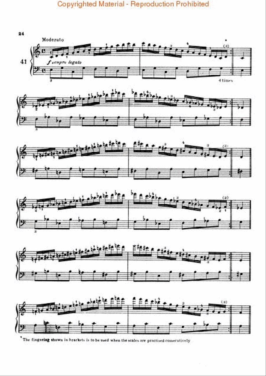 Little Pischna (48 Practice Pieces) Piano Method scores gallery preview page 3