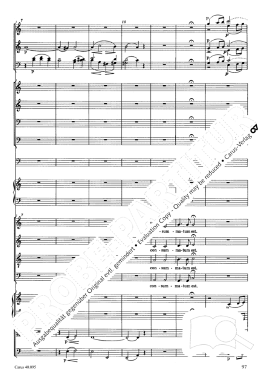 The Seven Words (Die Sieben Worte) 4-Part scores gallery preview page 112