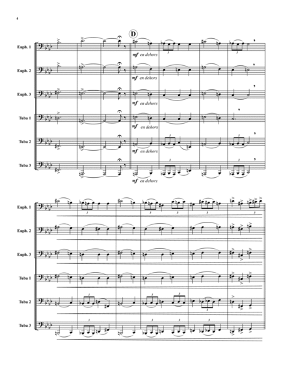 Fanfare from La Peri Fanfare from La Peri Euphonium scores gallery preview page 4