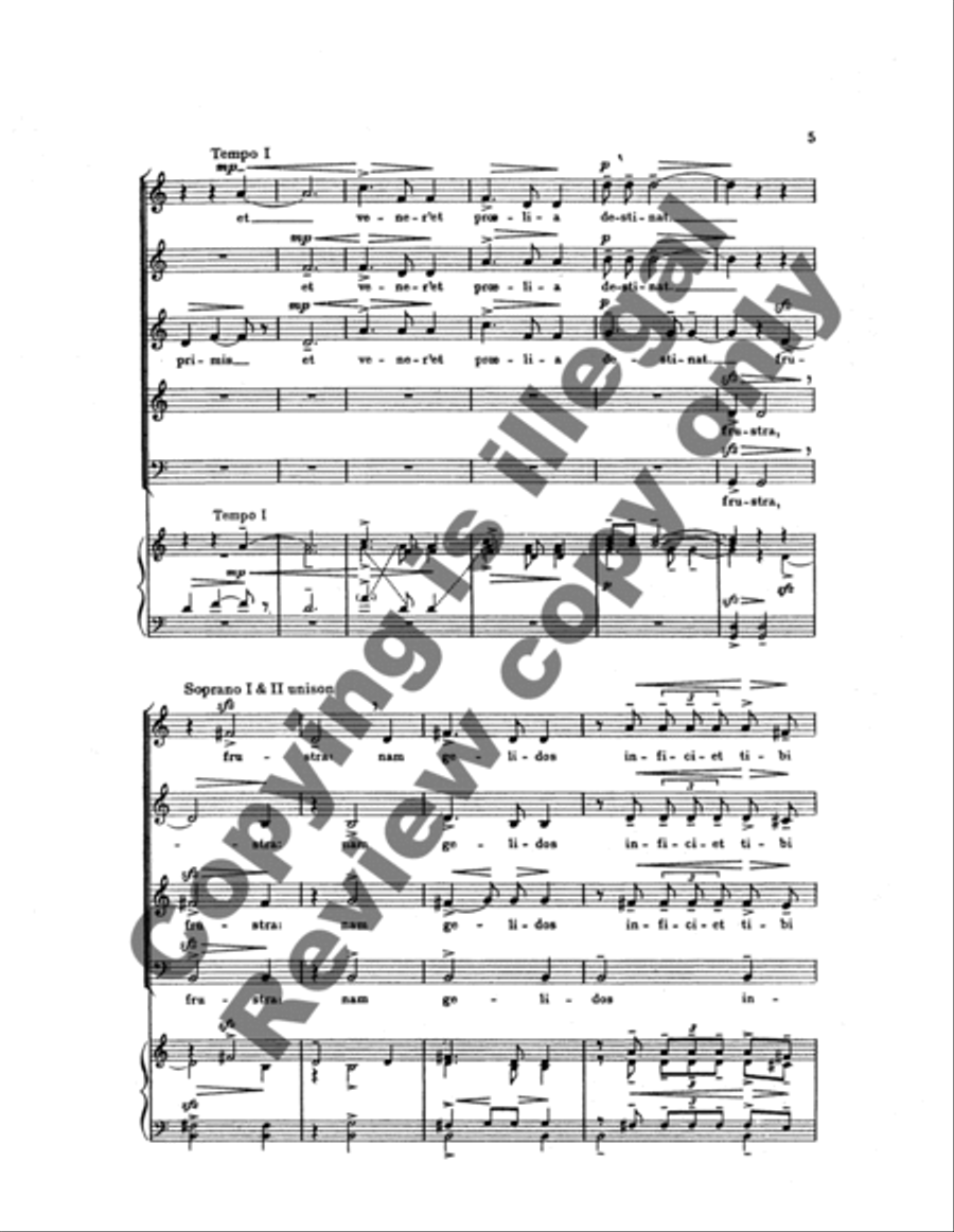 O fons Bandusiae, splendidior vitro SSATBB scores gallery preview page 16