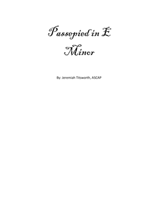 Book cover for Passepied in E Minor