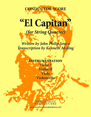 Book cover for March - El Capitan (for String Quartet)