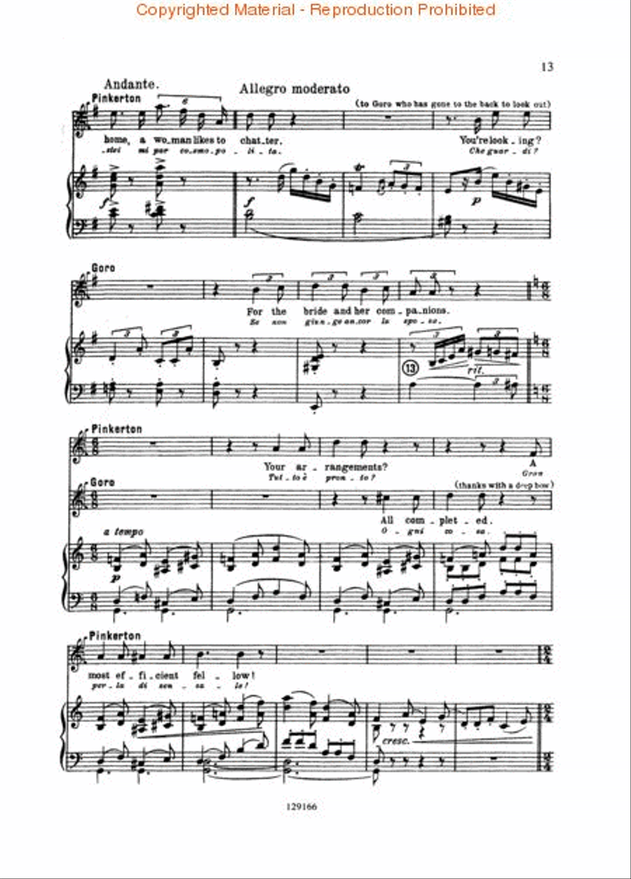 Madama Butterfly Voice scores gallery preview page 3