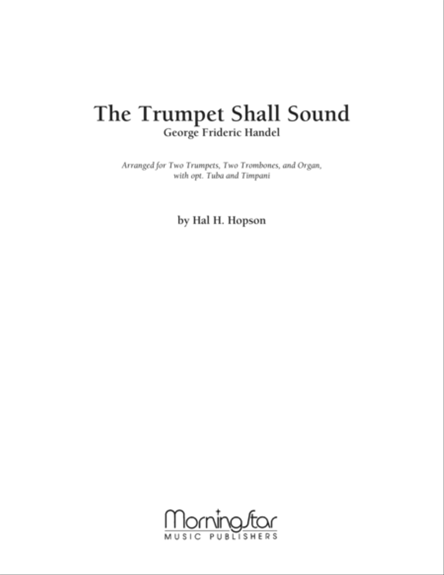 The Trumpet Shall Sound Trumpet scores gallery preview page 1