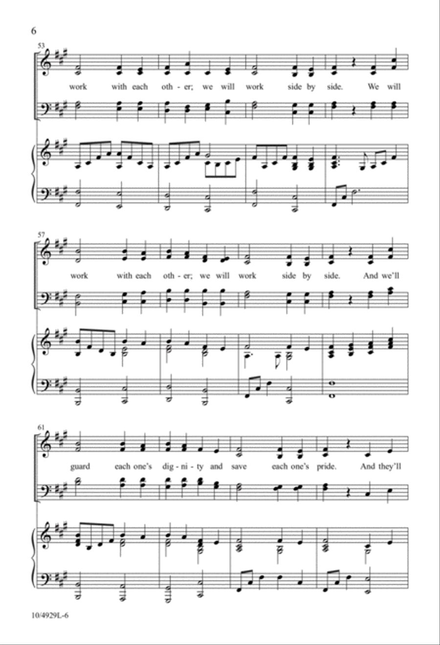 They'll Know We Are Christians 4-Part scores gallery preview page 6