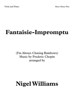 Book cover for Fantaisie-Impromptu (I'm Always Chasing Rainbows), for Viola and Piano
