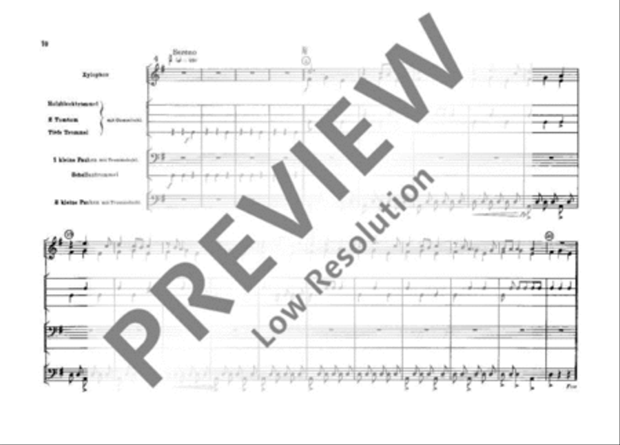 Spielstücke für kleines Schlagwerk Percussion scores gallery preview page 11