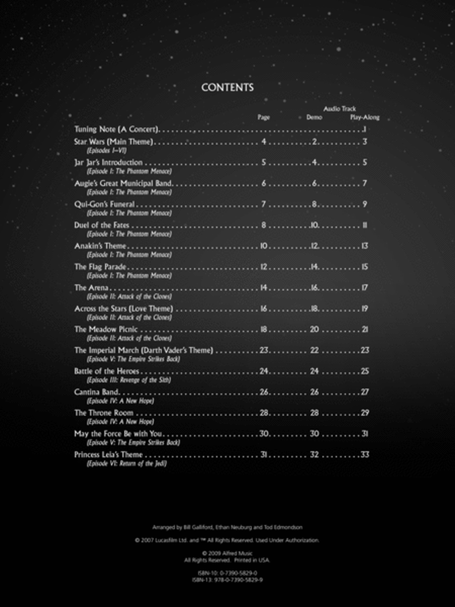 Star Wars I-VI Instrumental Solos - Cello image number null