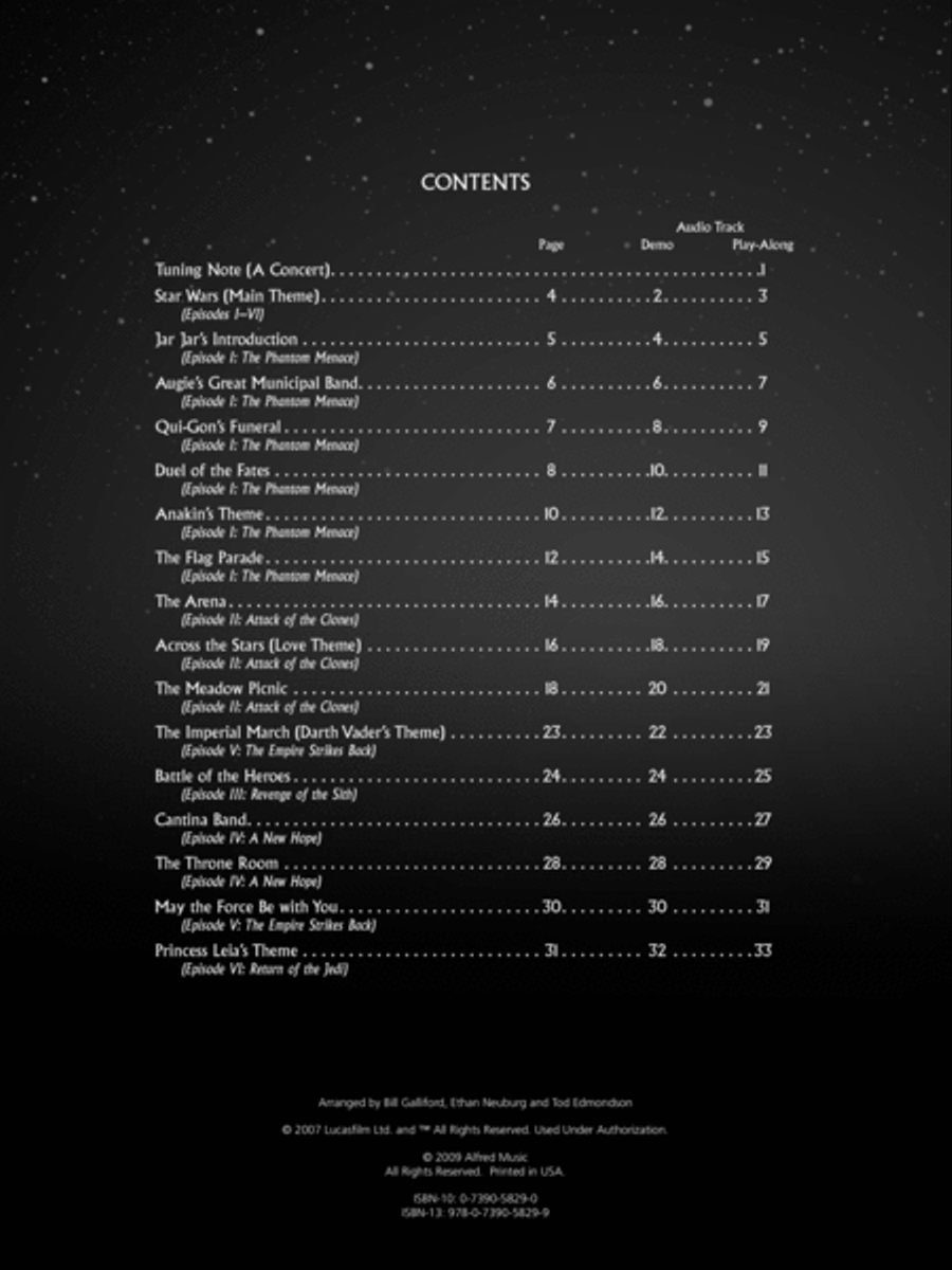 Star Wars I-VI Instrumental Solos - Cello image number null