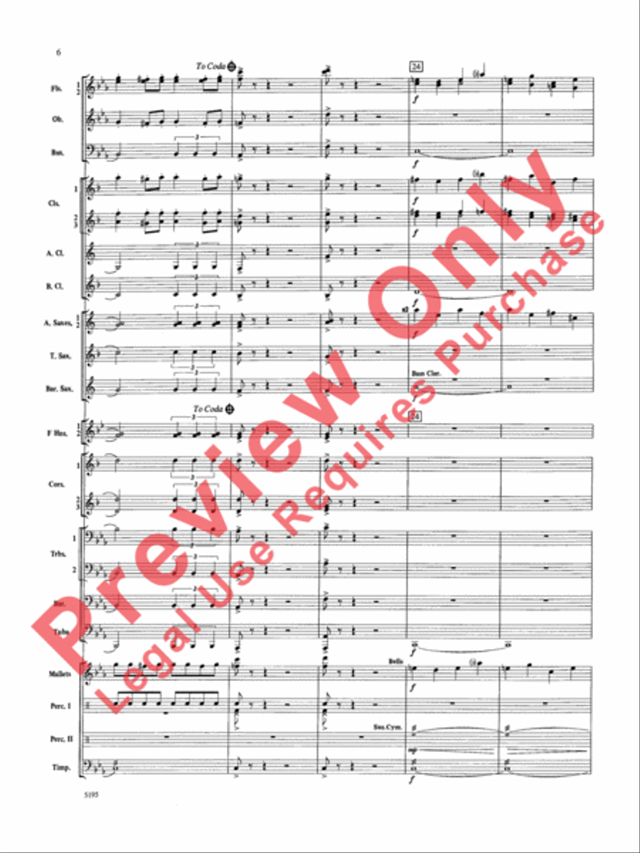 Night on Bald Mountain Concert Band scores gallery preview page 7
