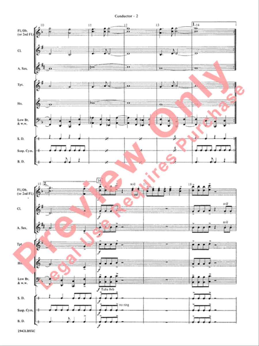 Linus and Lucy Concert Band scores gallery preview page 5