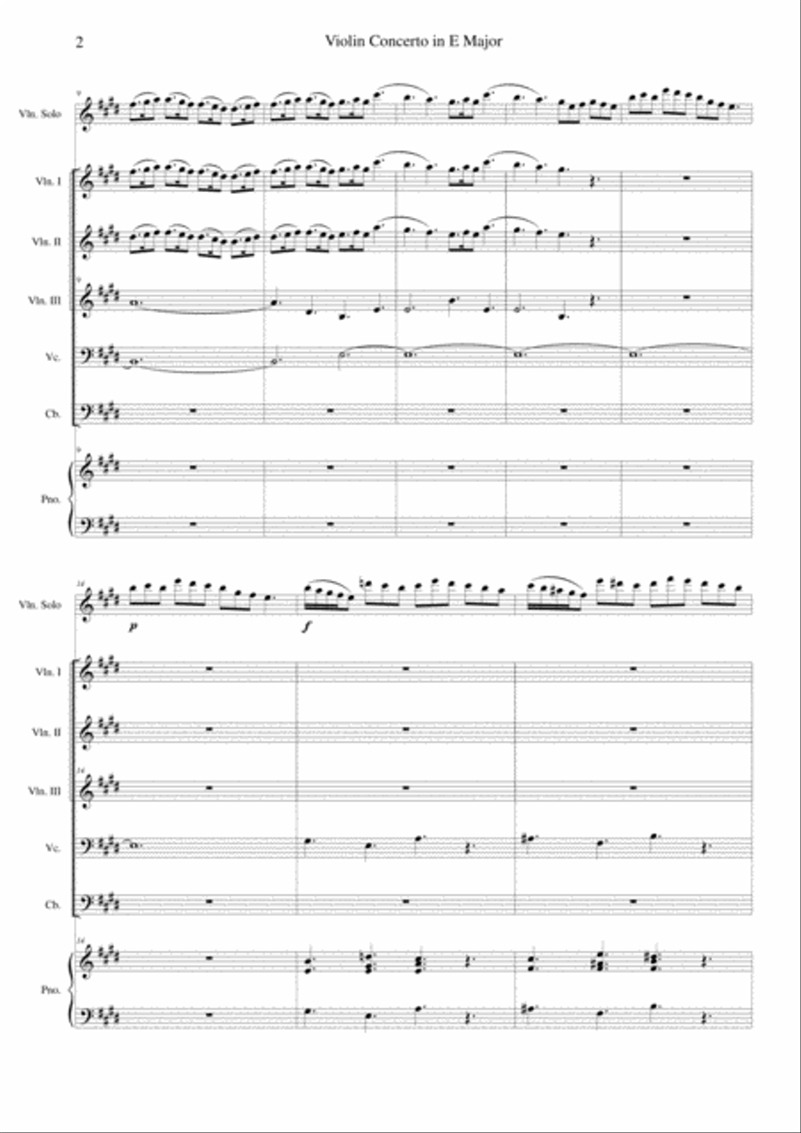 The Four Seasons - Spring 3rd Movement Chamber Music scores gallery preview page 2