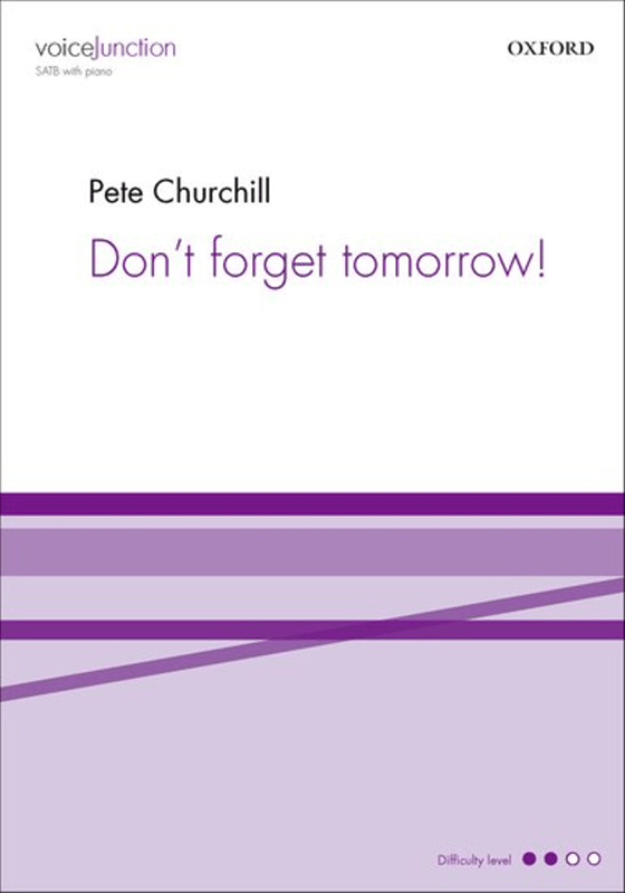 Don't forget tomorrow 4-Part scores gallery preview page 1