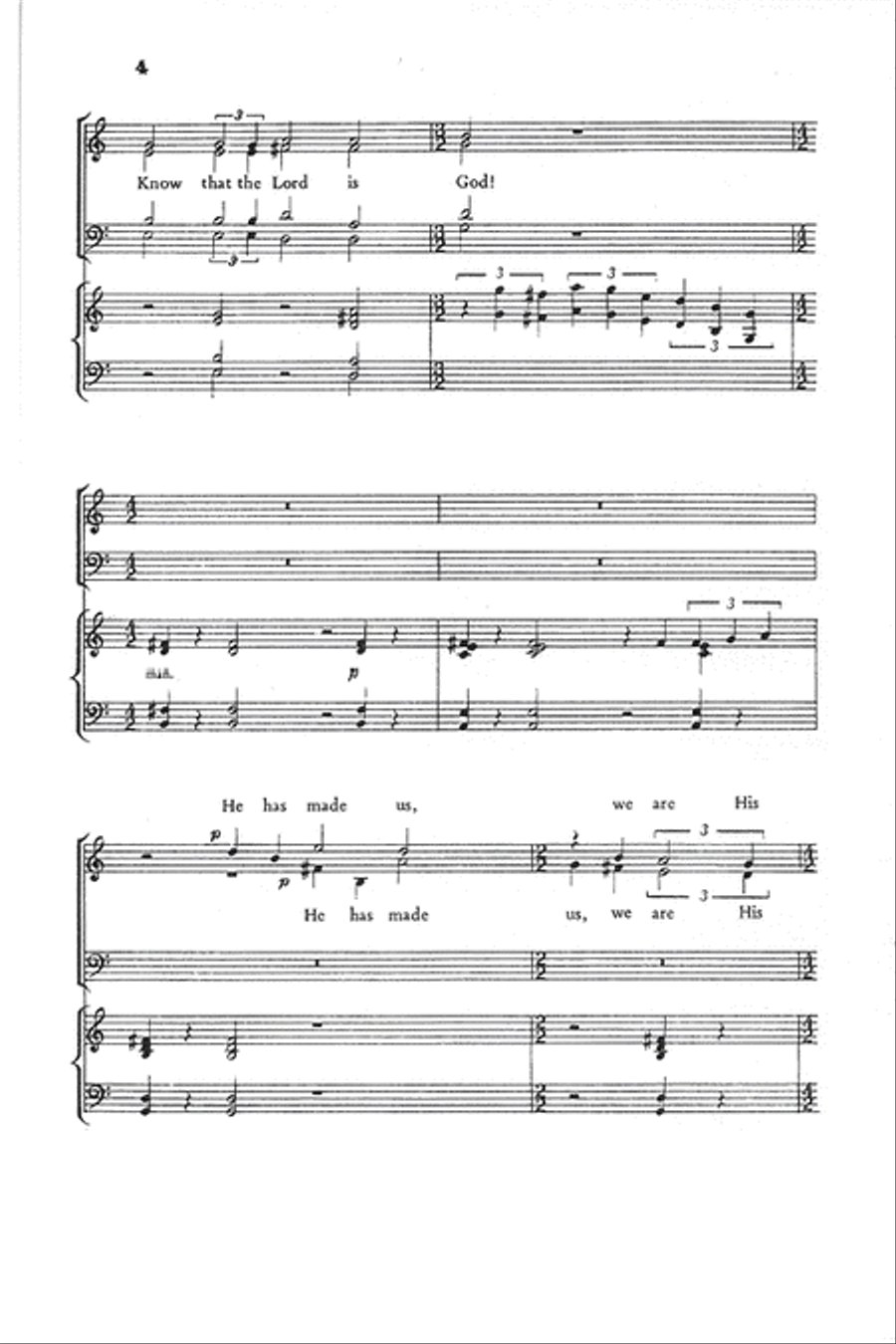 Psalm 100 Choir scores gallery preview page 4