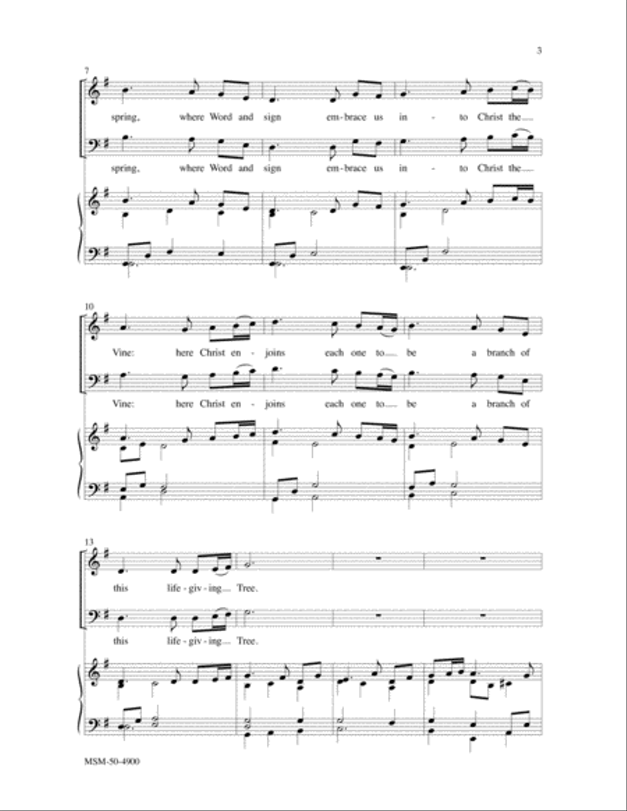 O Blessed Spring O Blessed Spring 4-Part scores gallery preview page 3