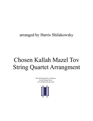 Book cover for Chosen Kallah Mazel Tov String Quartet Arrangement