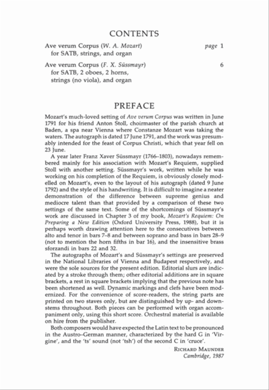 Ave verum corpus Ave verum corpus 4-Part scores gallery preview page 2