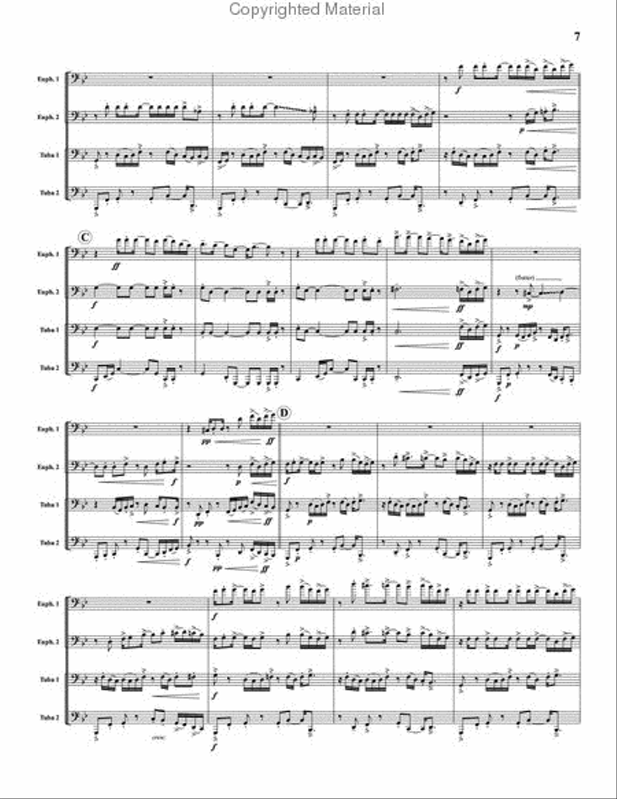 Tuba Quartet, Funk EETT scores gallery preview page 5