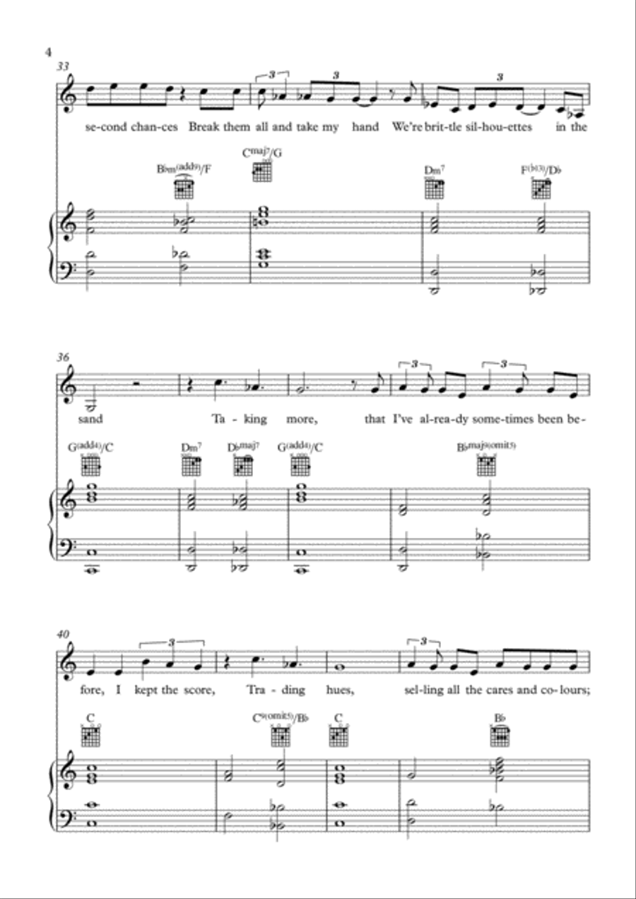 Silhouettes in the Sand Voice scores gallery preview page 4
