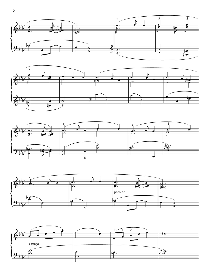 Piano Sonata In A Major, K.331, 1st Movement Piano Solo scores gallery preview page 2