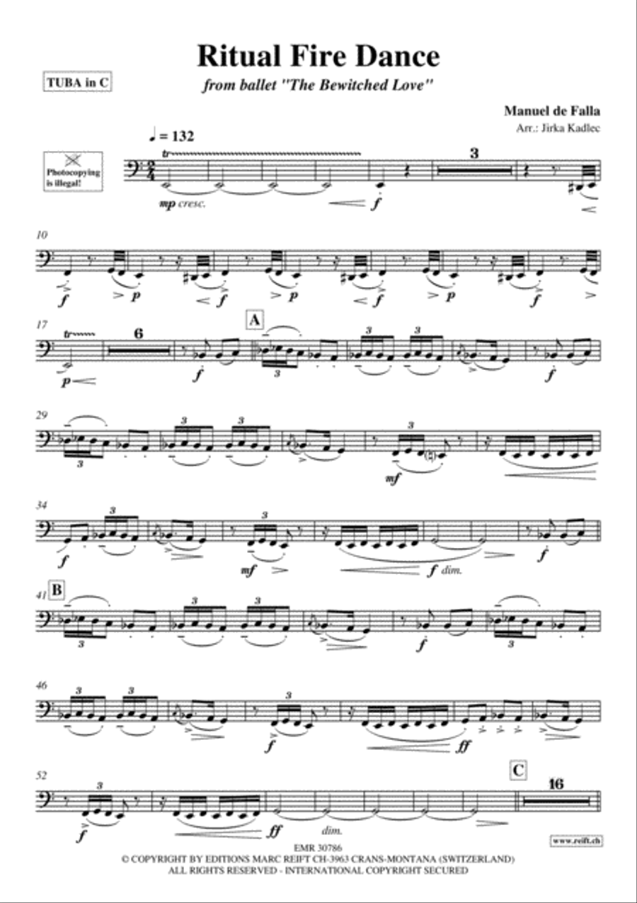 Ritual Fire Dance Tuba scores gallery preview page 2