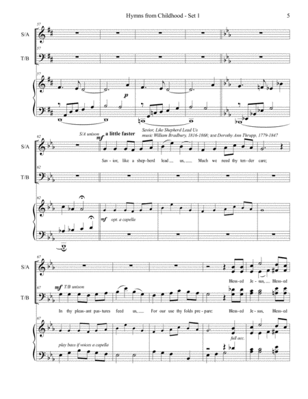 Hymns from Childhood - Set 1 (SATB) image number null