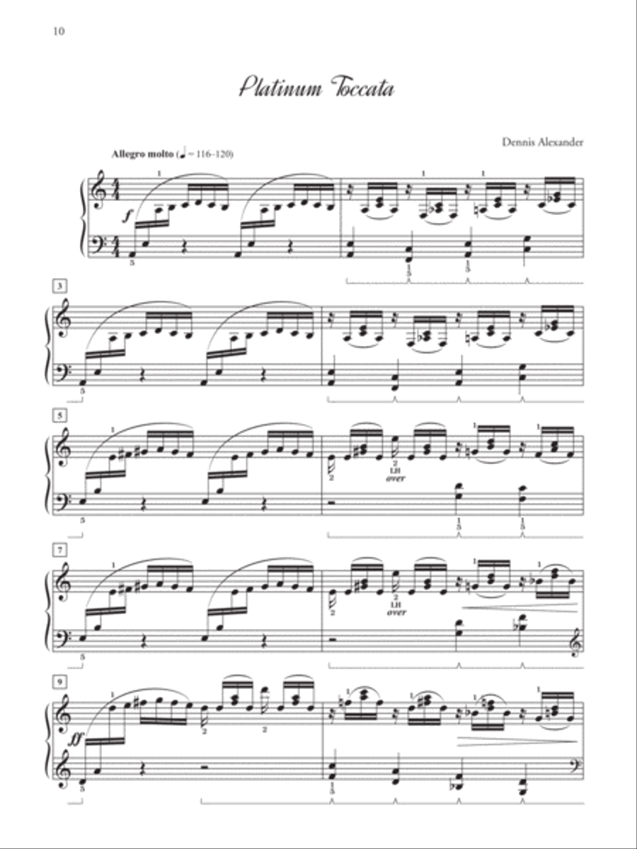 Toccatas Piano Solo scores gallery preview page 5