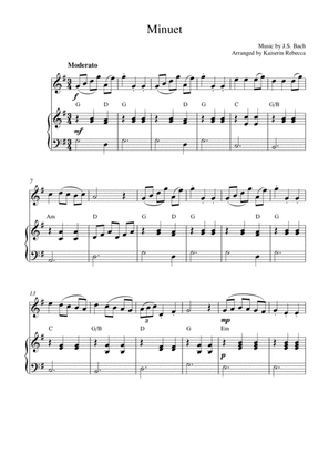 Minuet (in G major) (oboe solo and piano accompaniment)