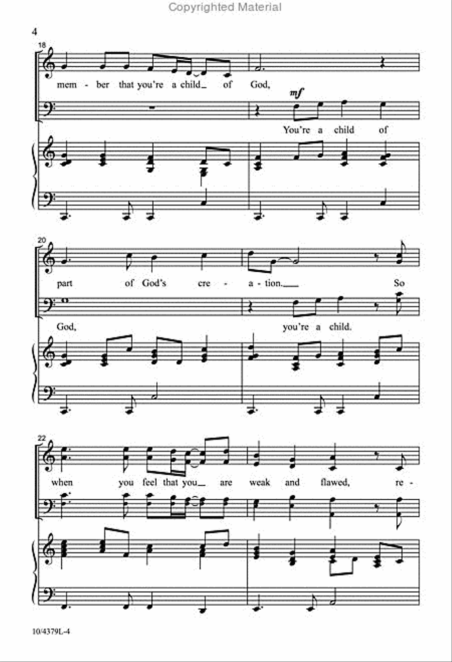 You Are Wonderfully Made 4-Part scores gallery preview page 4