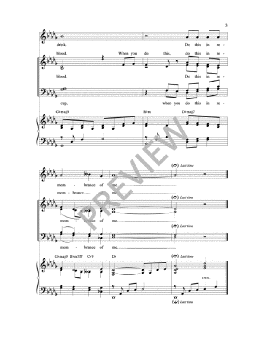 Take and Eat This Bread 4-Part scores gallery preview page 5