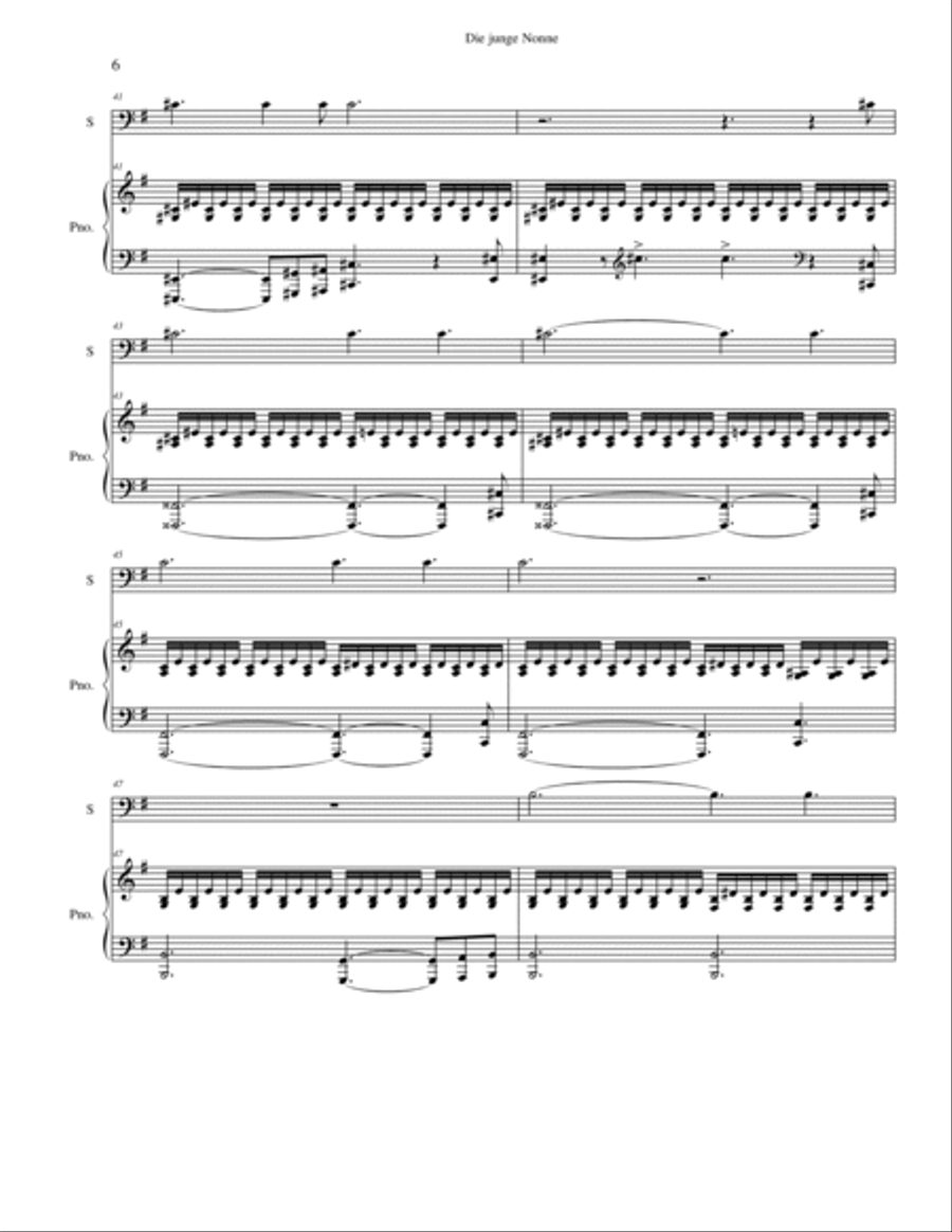 Six Schubert Art Songs - cello and piano Voice Solo scores gallery preview page 6