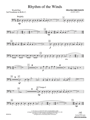 Rhythm of the Winds: (wp) 3rd B-flat Trombone B.C.
