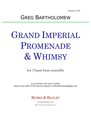 Grand Imperial Promenade & Whimsy