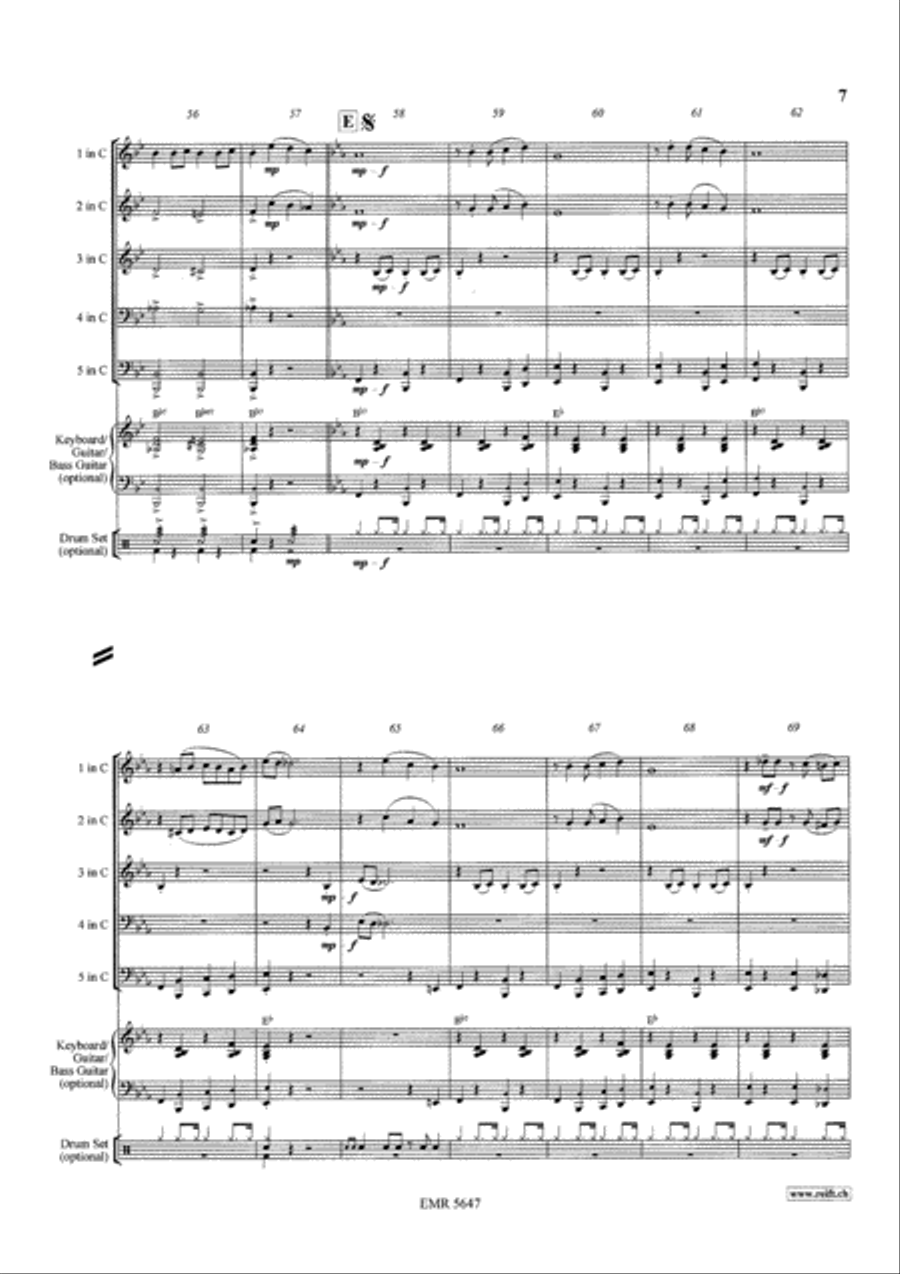 Black Bottom Stomp Brass Ensemble scores gallery preview page 7