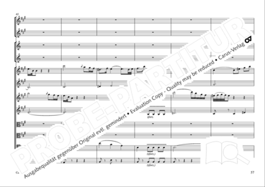 Concertone in D major Horn scores gallery preview page 58