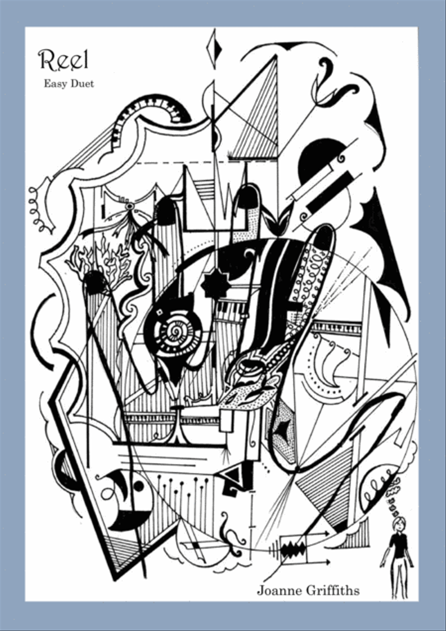 Reel. An Easy Piano Duet for 4 hands 1 Piano Piano Method scores gallery preview page 1