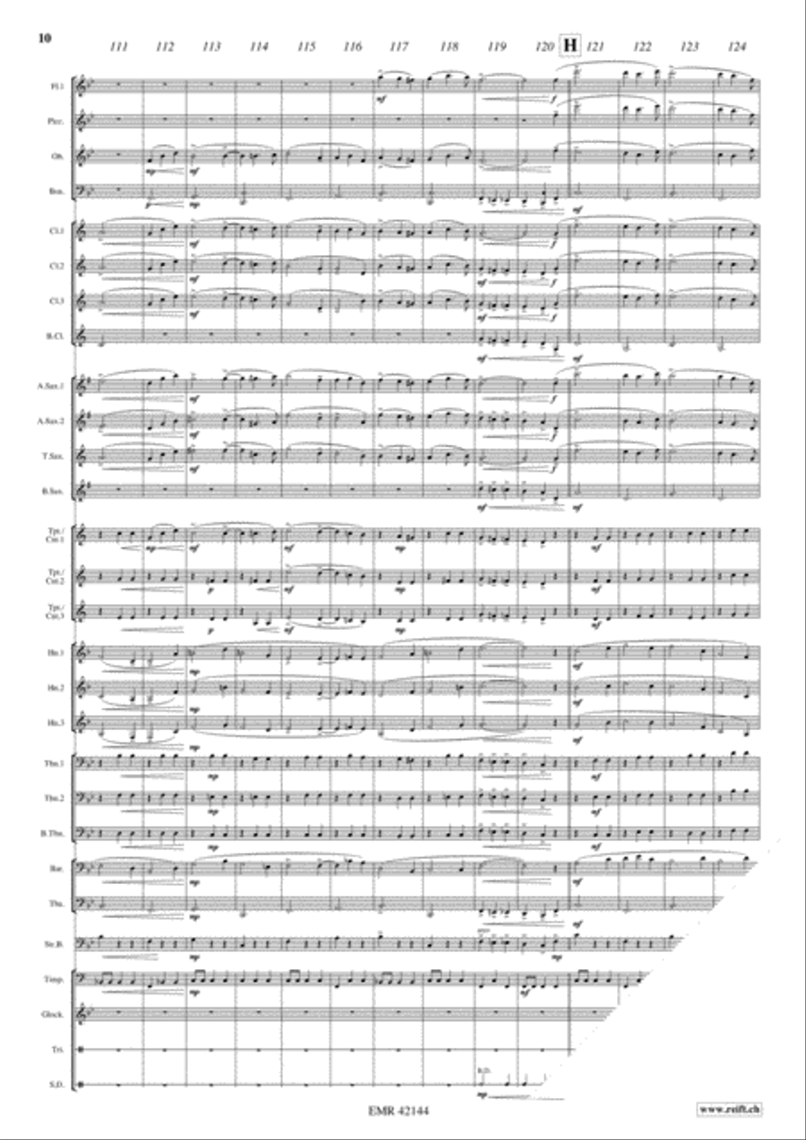 The Merry Widow Waltz Concert Band scores gallery preview page 10