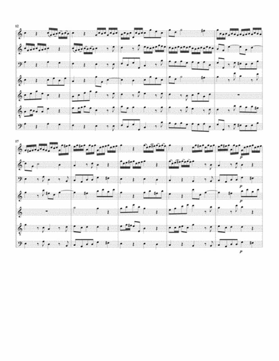 Concerto grosso, Op.6, no.4 (arrangement for 7 recorders)