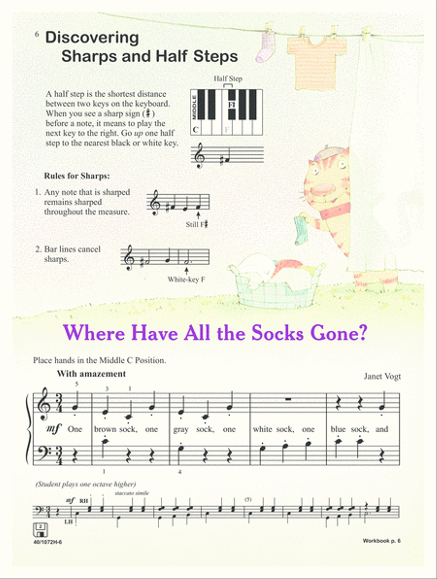 Piano Discoveries Piano Bk 1B Digital Download Piano Method scores gallery preview page 6