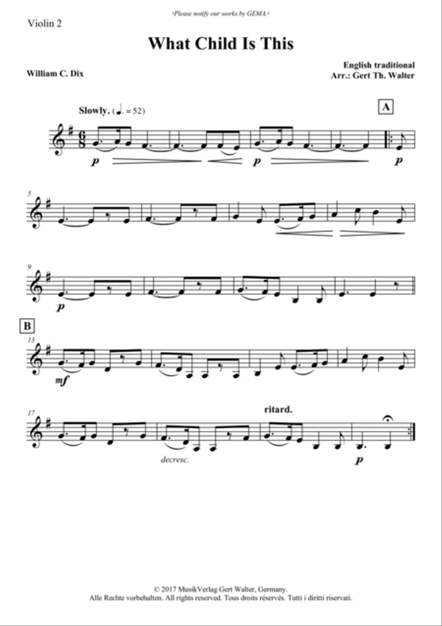 What Child Is This String Quintet scores gallery preview page 4