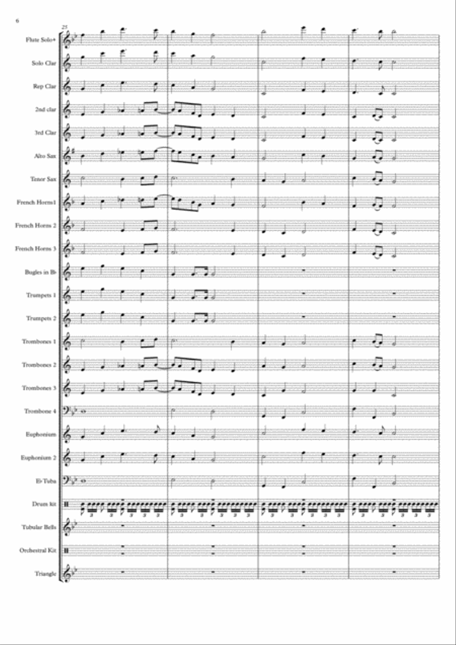 Tribute to the Menin Gate Concert Band scores gallery preview page 6