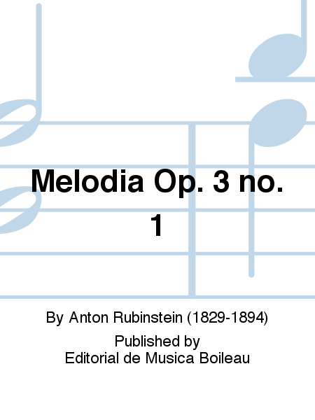 Melodia Op. 3 no. 1