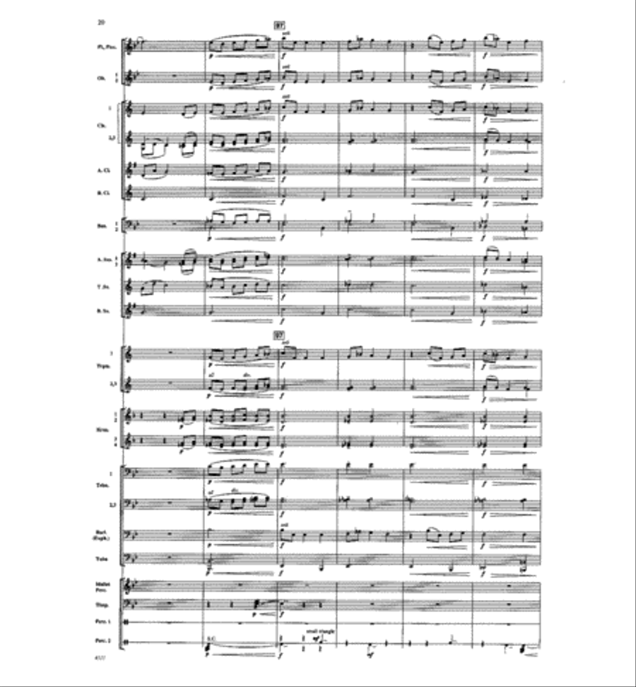 Dawn of a New Day Concert Band scores gallery preview page 19
