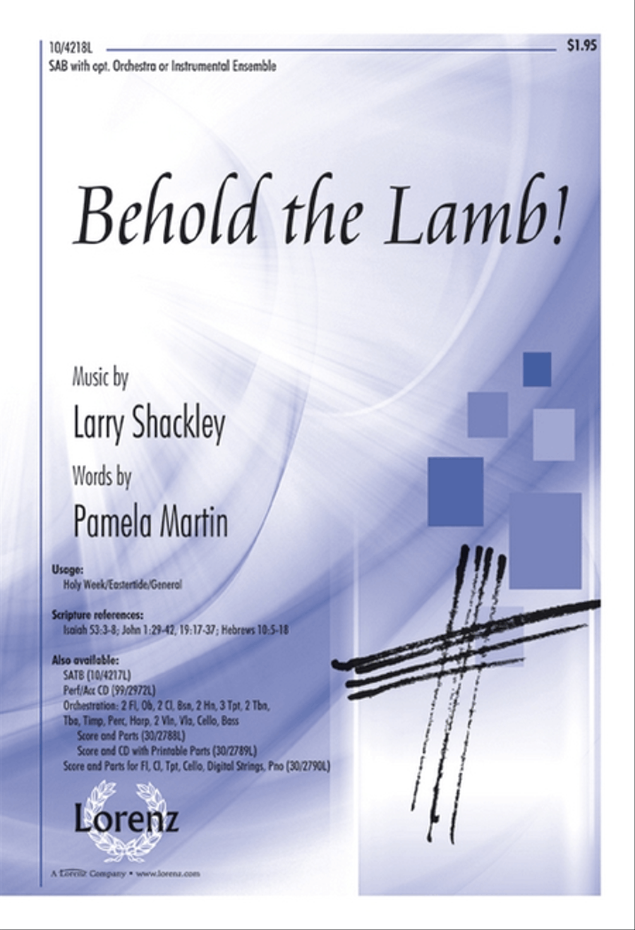 Behold the Lamb! 3-Part scores gallery preview page 1