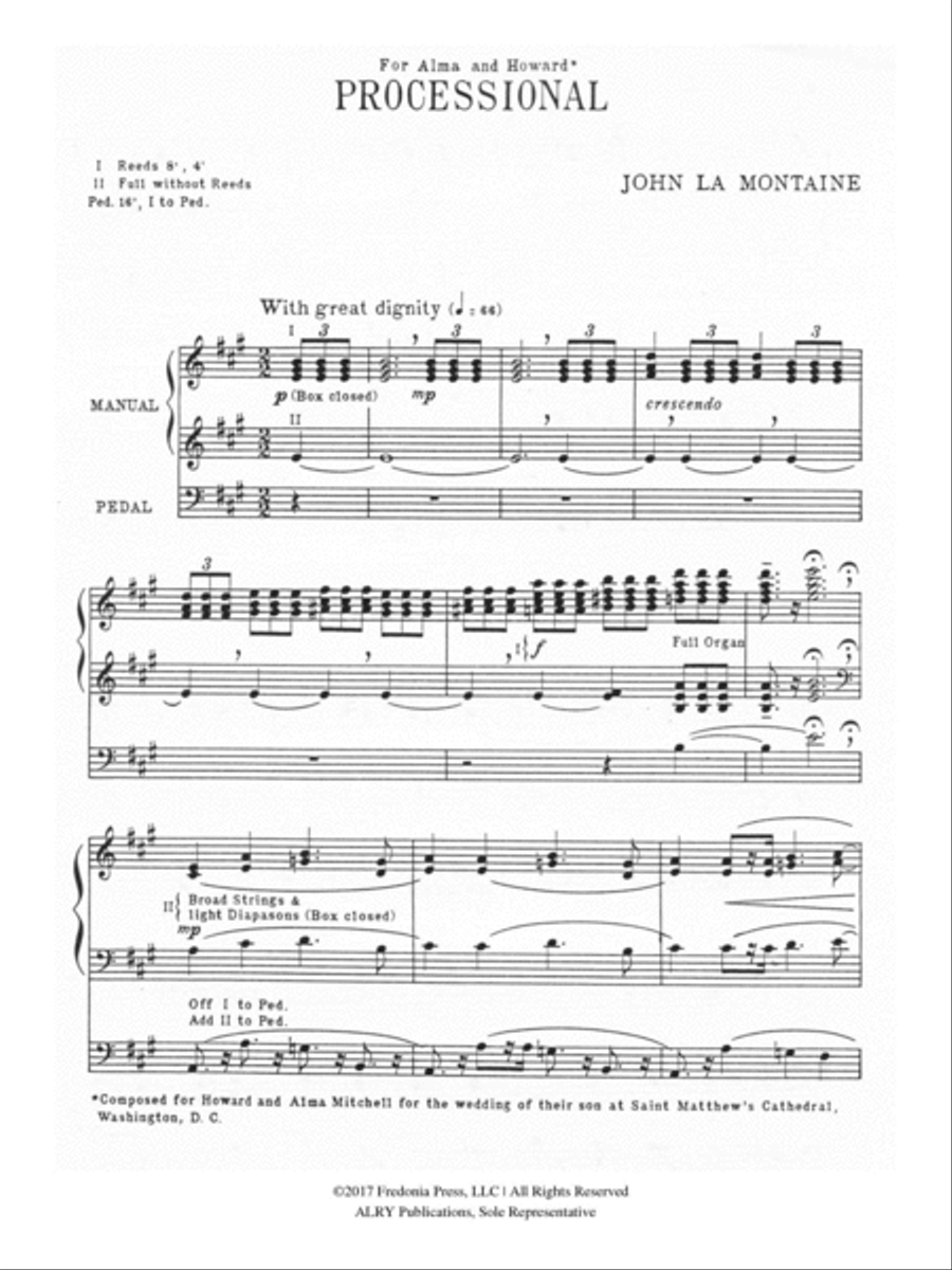 Processional for Organ Solo Piano scores gallery preview page 2