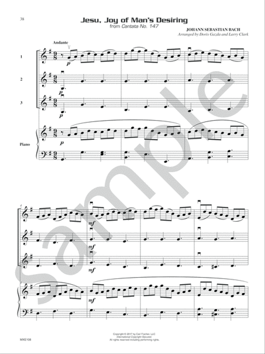 Compatible Trios for Christmas Piano Solo scores gallery preview page 12